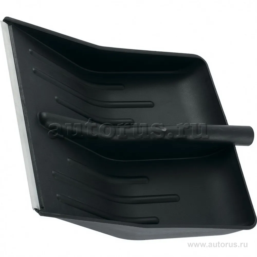 Лопата снеговая, 445х385 мм, без черенка, пластмассовая, алюминиевая окантовка Россия