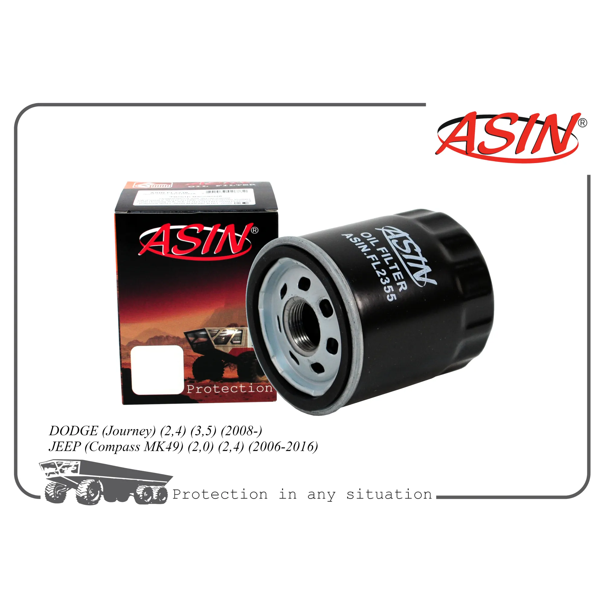 Фильтр масляный 04892339AB/ASIN.FL2355 ASIN ASIN.FL2355
