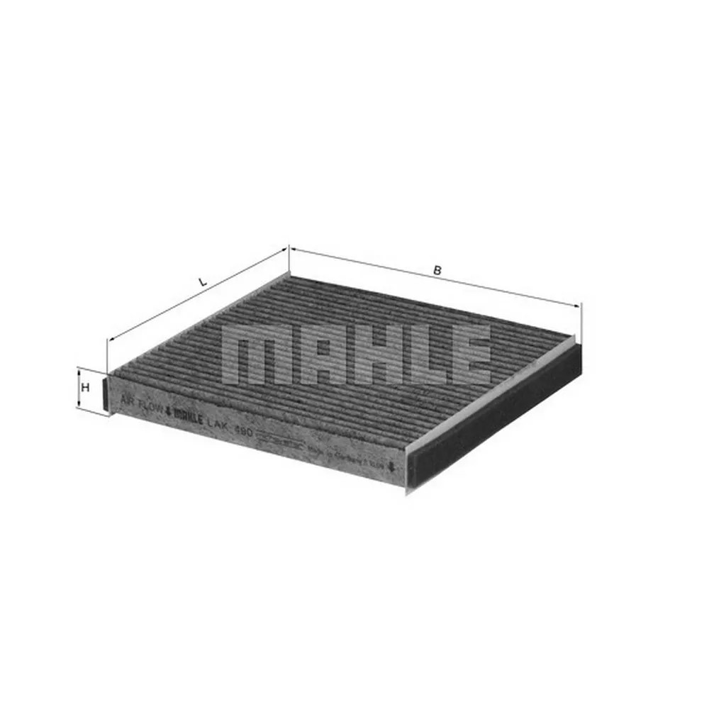 Фильтр салонный (угольный) TOYOTA Camry/Yaris/Avensis/LEXUS GS/RX KNECHT/MAHLE LAK 490
