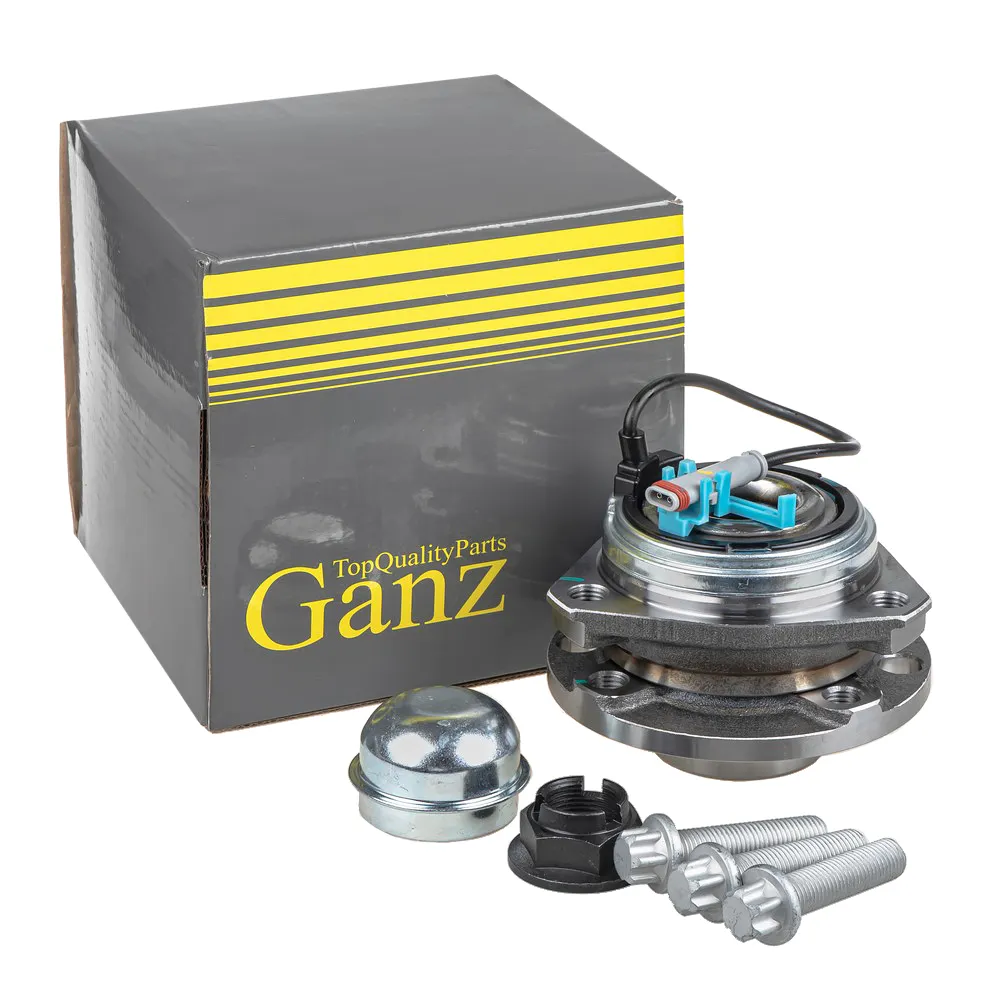 Ступица передняя в сборе L=R (с ABS, 4 болта) OPEL Astra H 04- GANZ GIM03161