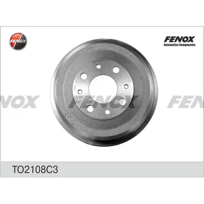 Барабан тормозной ваз 2108 в инд. упак., чугун to 2108c3 FENOX TO2108C3