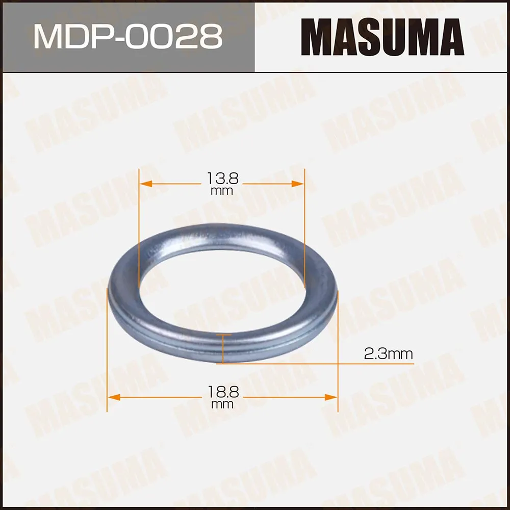 Прокладка сливной пробки MITSUBISHI 13.8x18.8x2.3 MASUMA MDP-0028