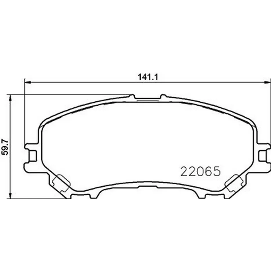 Колодки тормозные передние для NISSAN Qashqai II, X-Trail III OEM D10604EA0A ADR ADR351811