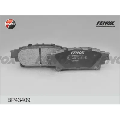 Колодки тормозные дисковые LEXUS RX 3.5, 09- ЗАДНИЕ FENOX BP43409