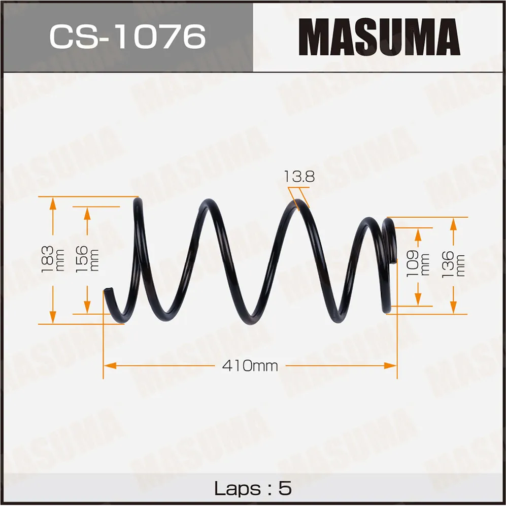 Пружина подвески MASUMA CS-1076