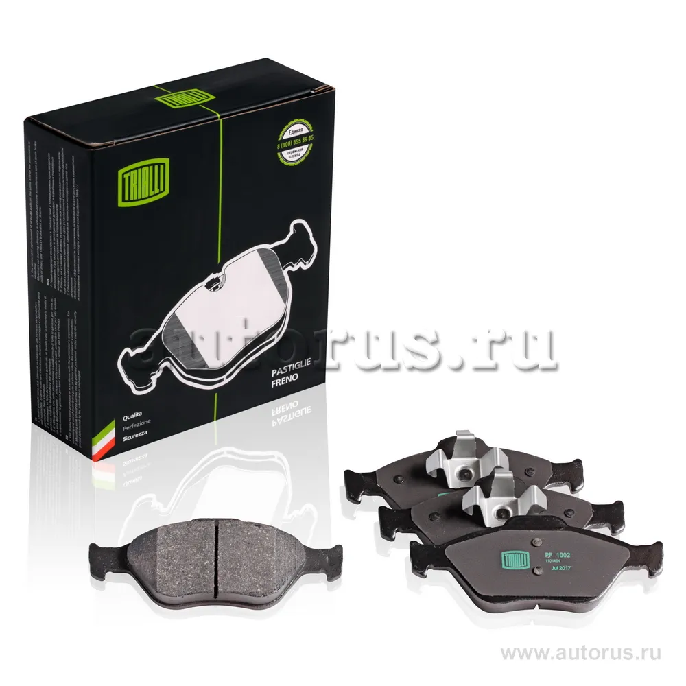 Колодки торм. для а/м Ford Fusion (02-)/Fiesta (02-) диск. перед. TRIALLI PF 1002
