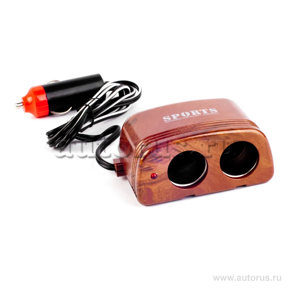 Прикуриватель на 2 гнезда 12В Sports Design CLS820
