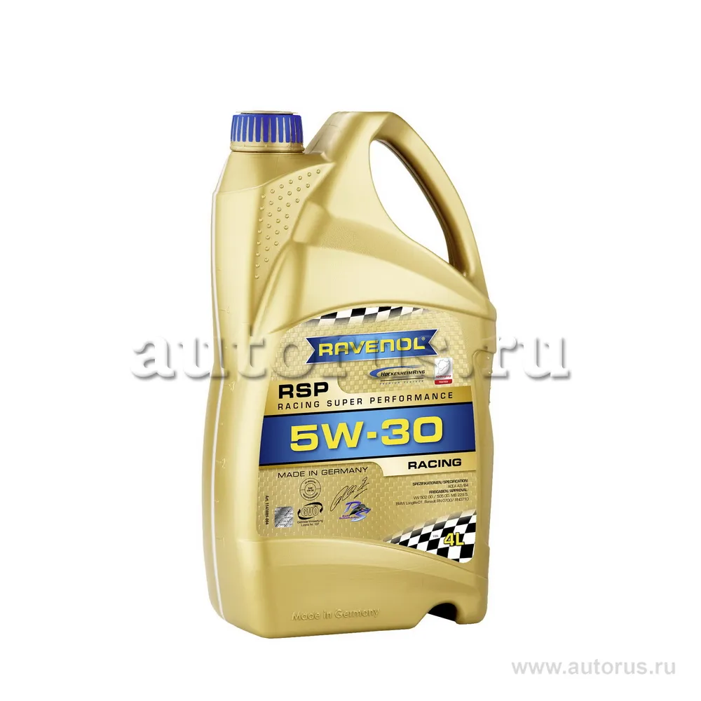 Моторное масло RAVENOL RSP Racing Super Performance SAE 5W-30 (4л) 1141089-004 (4014835852785)