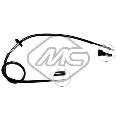 Трос ручника SAAB 900 ALL DX R Metalcaucho 83213