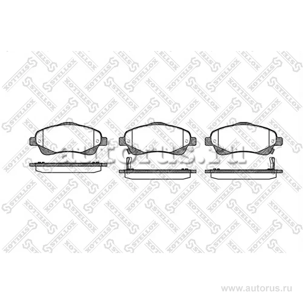 Колодки дисковые п. Toyota Avensis STELLOX 1057 002-SX