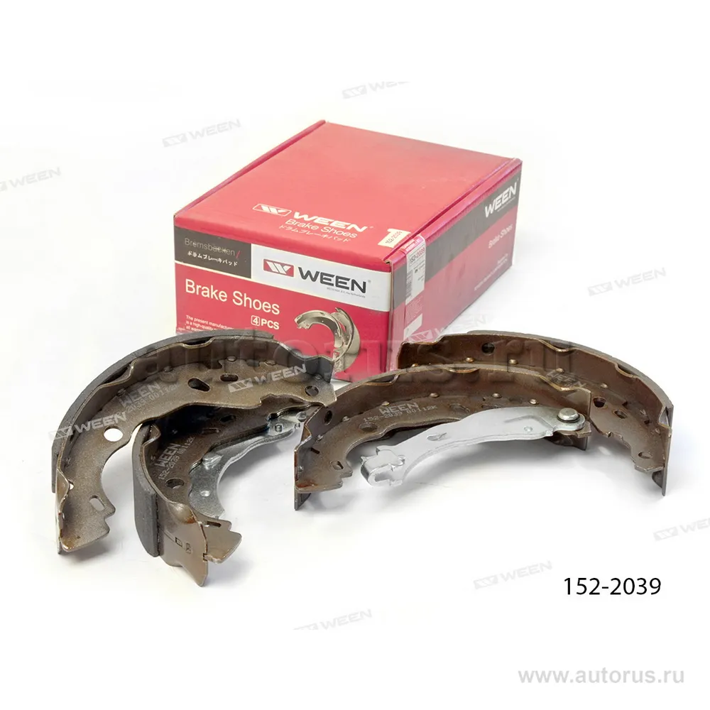 Тормозные колодки барабанные CITROEN C2, C3, PEUGEOT 1007 WEEN 152-2039