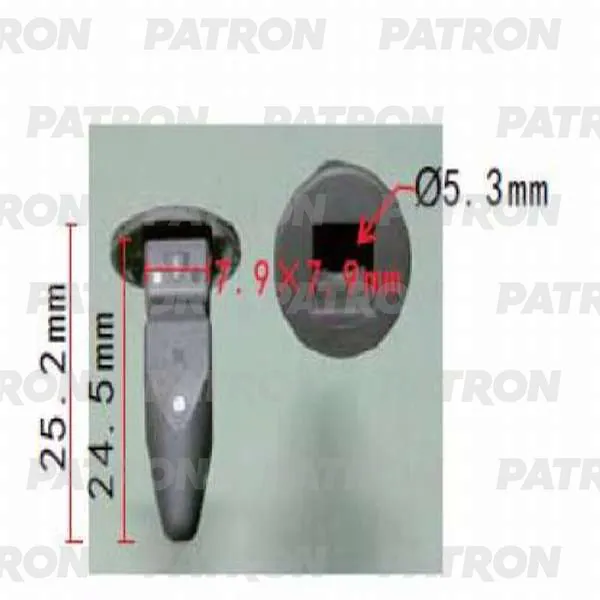 Фиксатор пластиковый Audi, Seat, Skoda, Volkswagen применяемость: багаж PATRON P370226