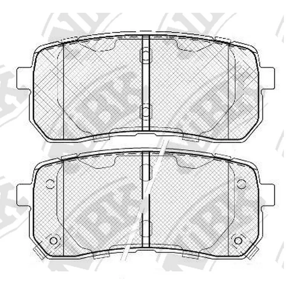 Колодки тормозные задние NIBK PN0457