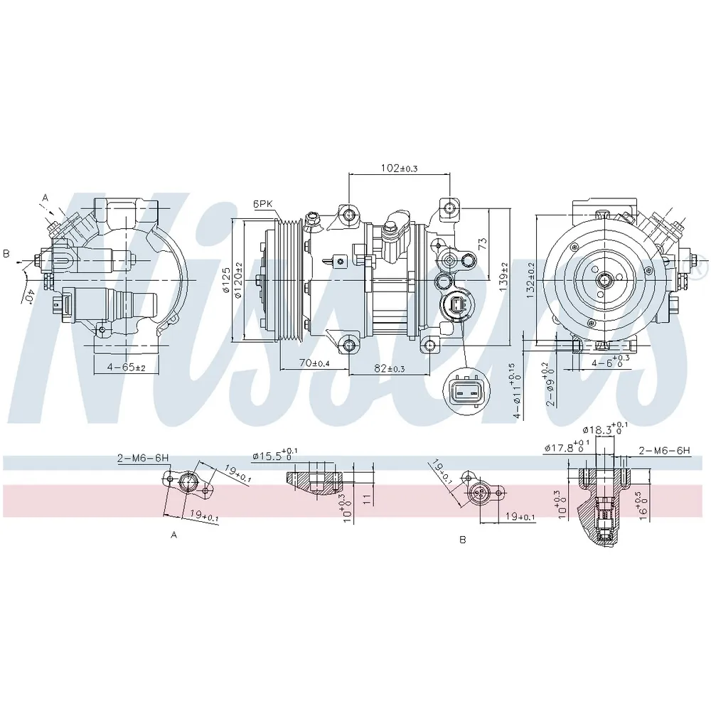 Компрессор кондиционера NISSENS 890650