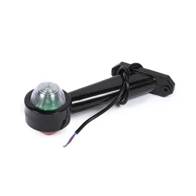 Фонарь габаритный LED, рожок кр/бел наклонный (выпуклое стекло), EP  STELLOX 87-33520-SX