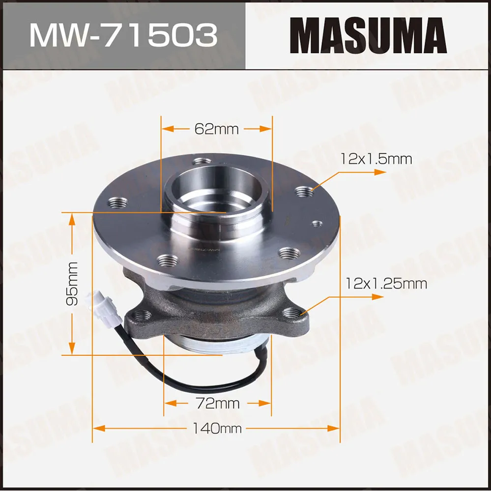 Ступичный узел rear MASUMA MW-71503