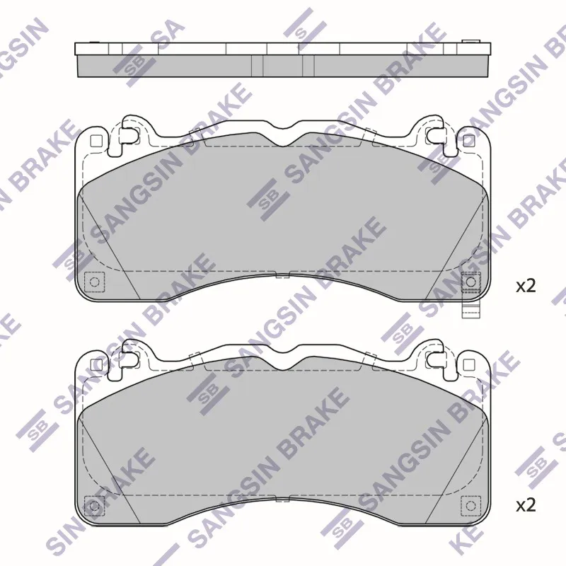 Колодки тормозные Ford Mustang SANGSIN BRAKE SP4312