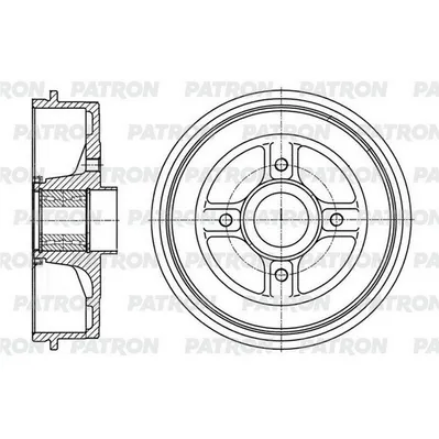 Барабан тормозной RENAULT LADA Logan / Sandero / X-ray / Vesta 04- ( PATRON PDR1005