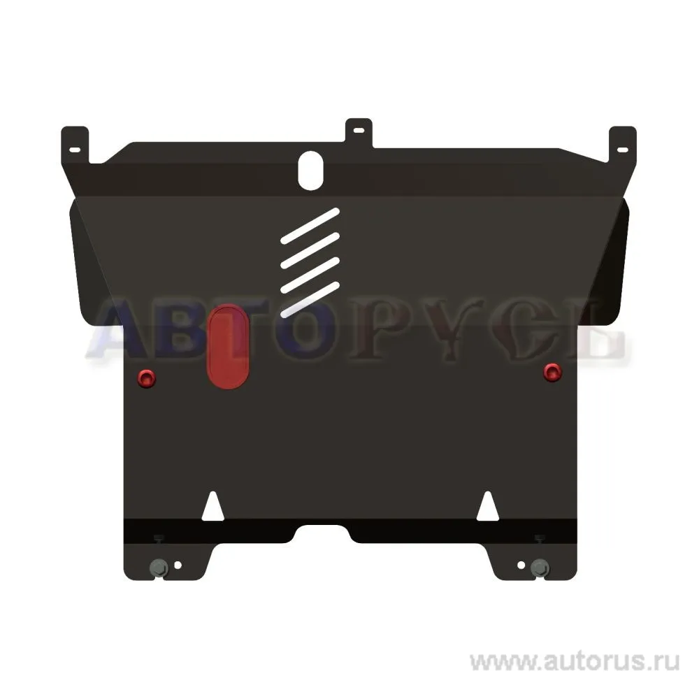 Защита картера двигателя и кпп Peugeot, Пежо 107 V-1, 0 1, 4D 2006-, Сталь 2 мм