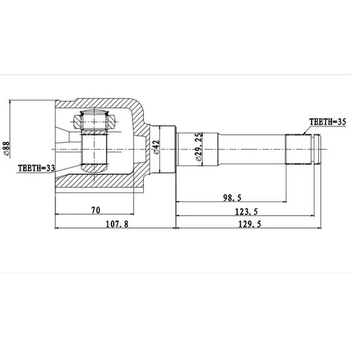 ШРУС внутренний FORD MONDEO GE (00-- 07 ),- L ZIKMAR Z87939R