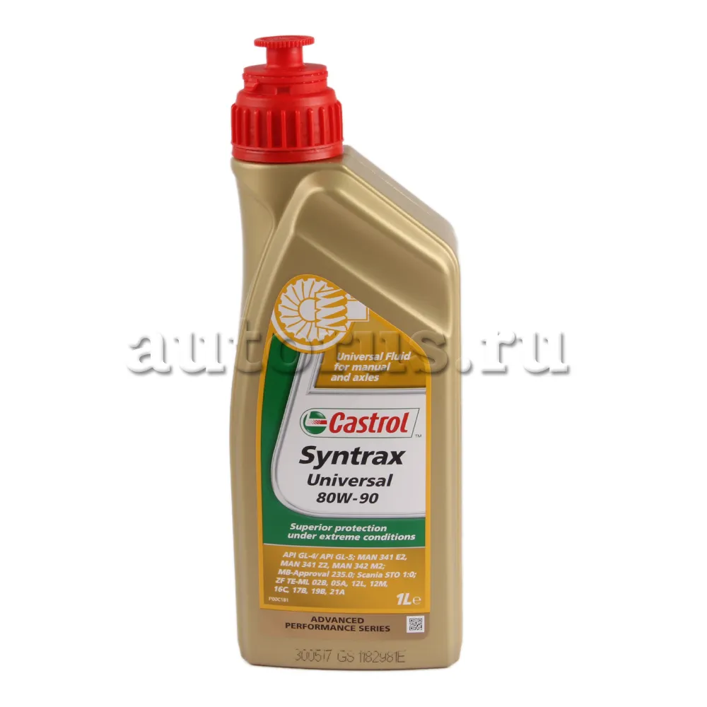 Масло трансмиссионное Castrol Syntrax Universal 80W90 1 л 157F43