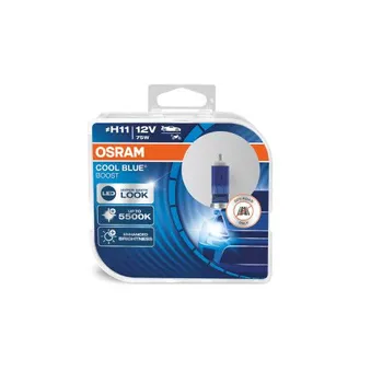 Лампа 12V H11 75W PGJ19-2 OSRAM COOL BLUE BOOST 2 шт. DUOBOX 62211CBB-HCB