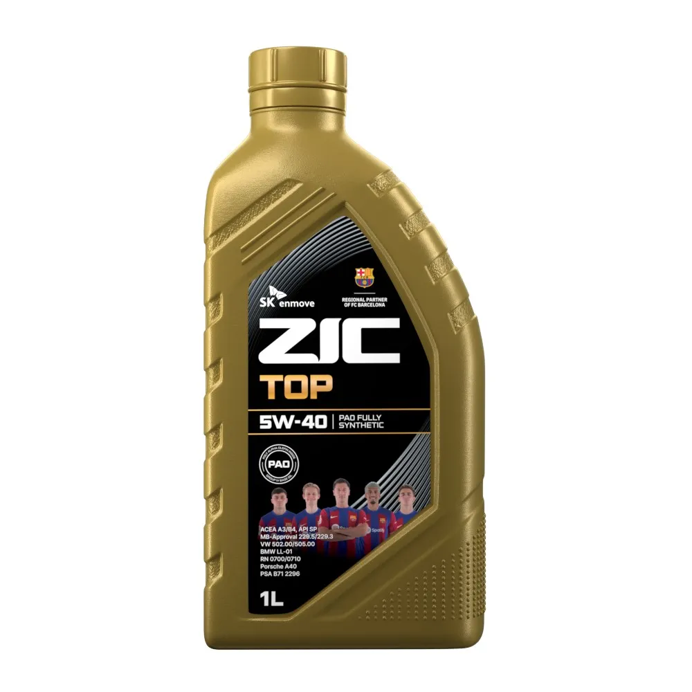 Масло моторное ZIC TOP 5W-40 синтетическое 1 л 132682