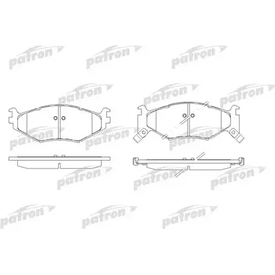 Колодки тормозные дисковые передн CHRYSLER: GS DAYTONA SHELBY купе 87-92, LE PATRON PBP977