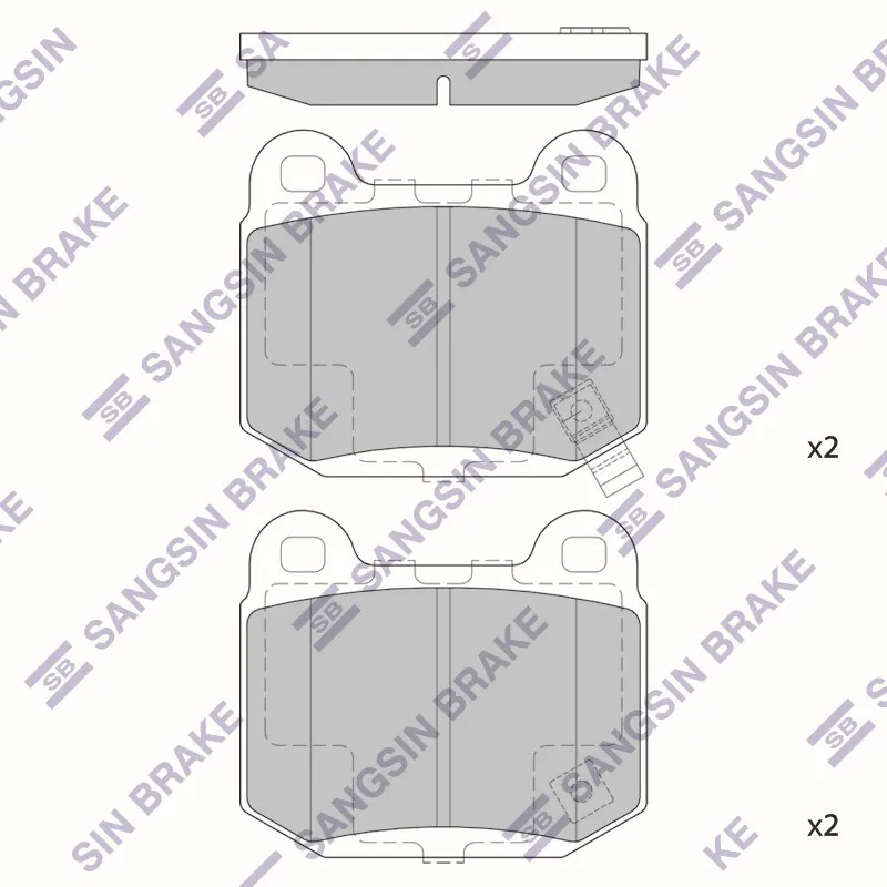 Колодки тормозные MITSUBISHI LANCER 96- NISSAN 350Z 05- SUBARU IMPREZA 01- зад. HI-Q SP1495