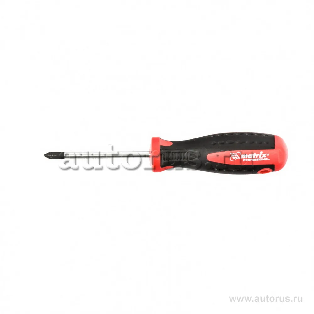 Отвертка Profi, Pz1x75 мм, S2, двухкомп. рукоятка MATRIX 11868
