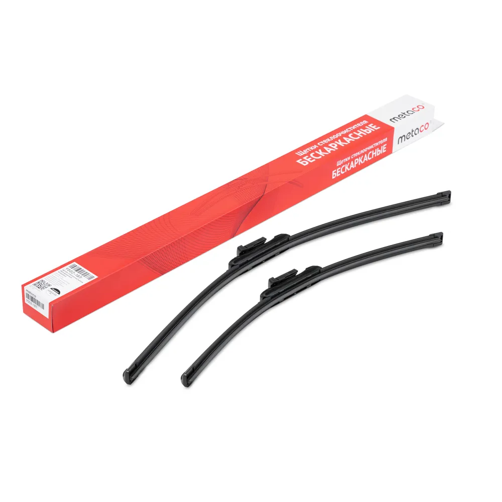 Щетки стеклоочистителя (к-кт) БЕСКАРКАСНЫЕ Push Button 19mm Metaco 9502-187