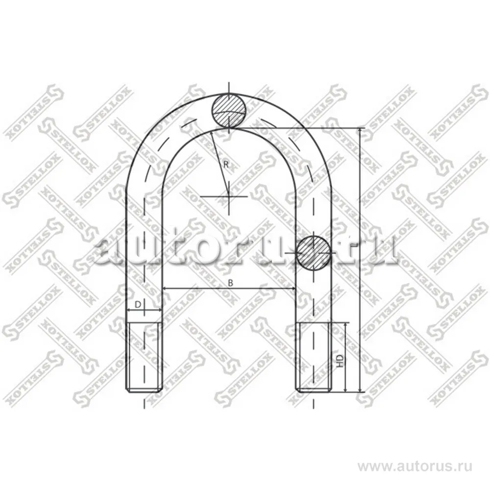 Стремянка BPW u168xM24x3x419-U STELLOX 8464206_SX