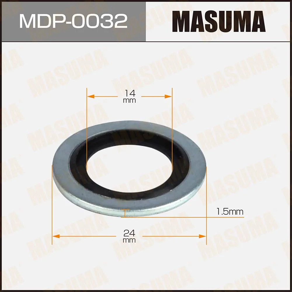 Прокладка сливной пробки RENAULT 14x24x1.5 MASUMA MDP-0032