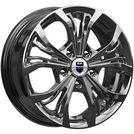Диск литой R17 7J 5x114.3/67.1 ET45 КИК Аламида Дарк платинум 78346