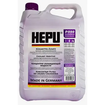 Антифриз HEPU Coolant G12 концентрат фиолетовый 5 л P999-G12PLUS-005