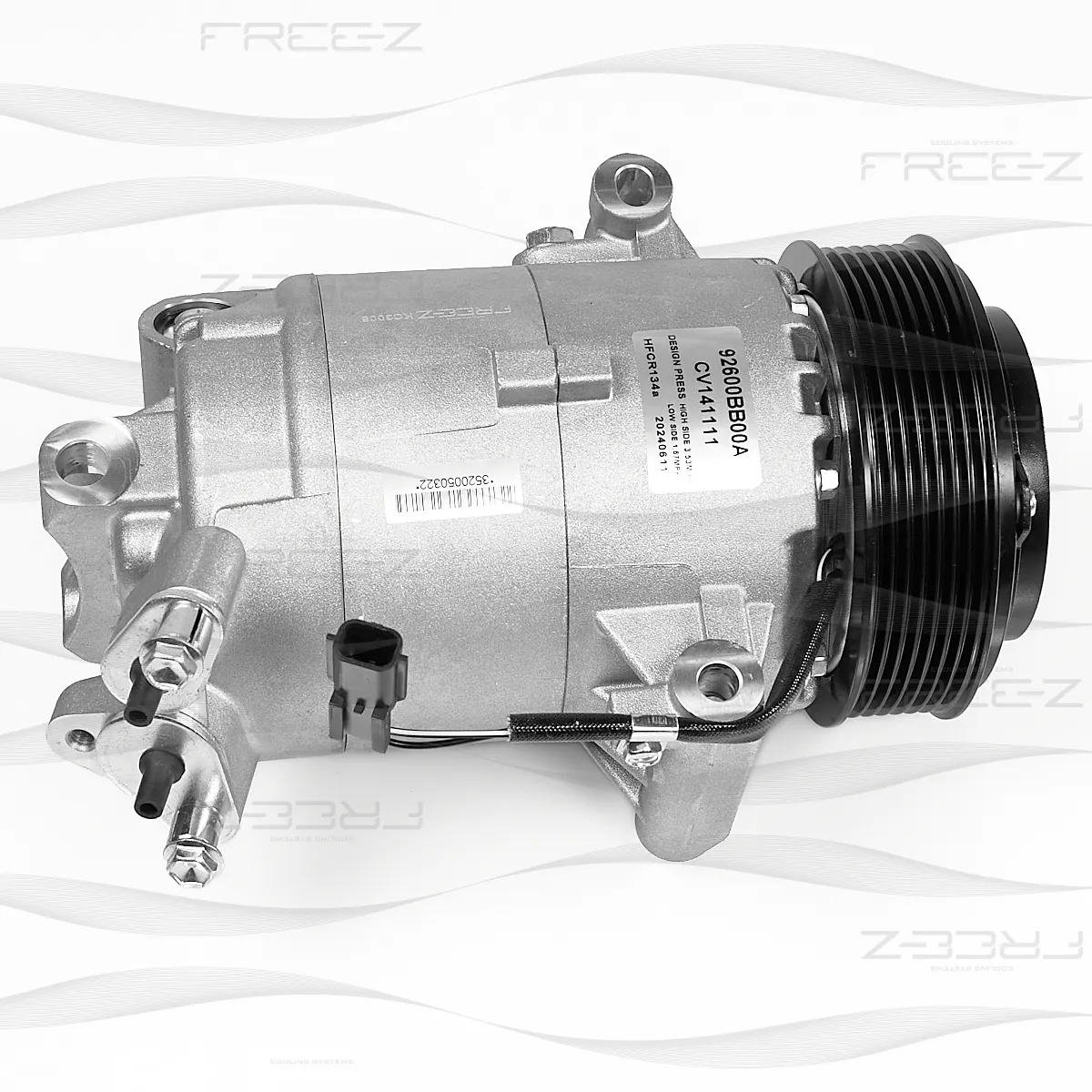 Компрессор кондиционера NISSAN Qashqai 06-> FREE-Z KC3006