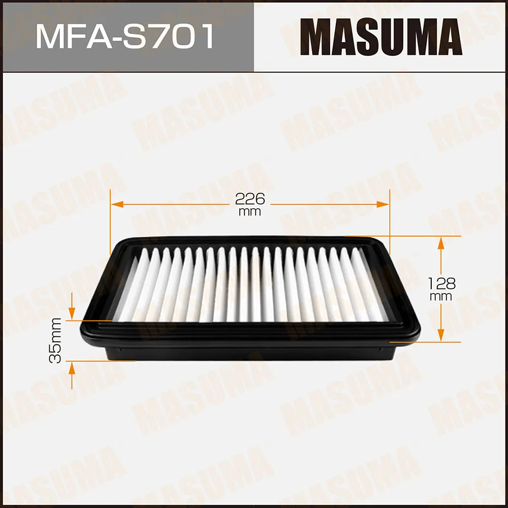 Фильтр воздушный FIAT SEDICI (189) MASUMA MFA-S701