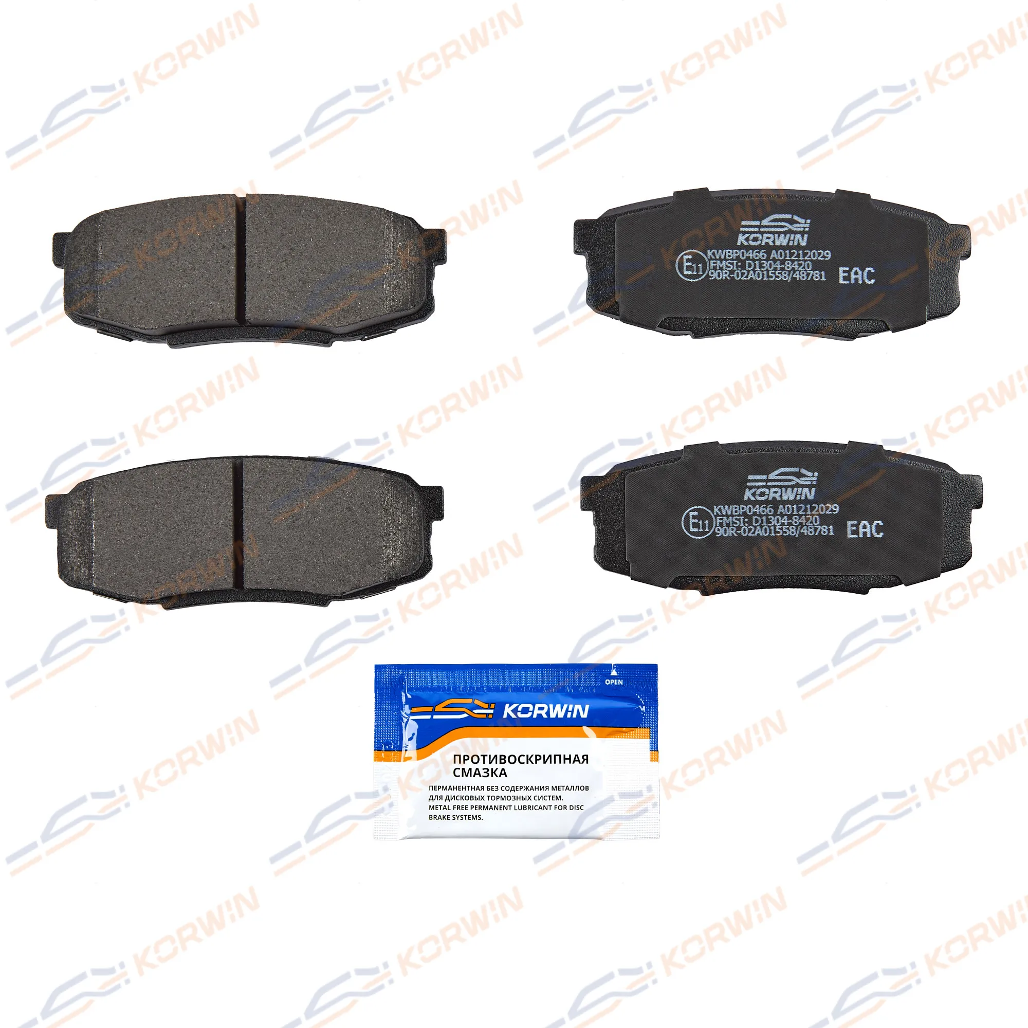 Колодки тормозные зад. Toyota Land Cruiser 200 07-/Tundra (99-13)/Lexus LX 07- KORWIN KWBP0466