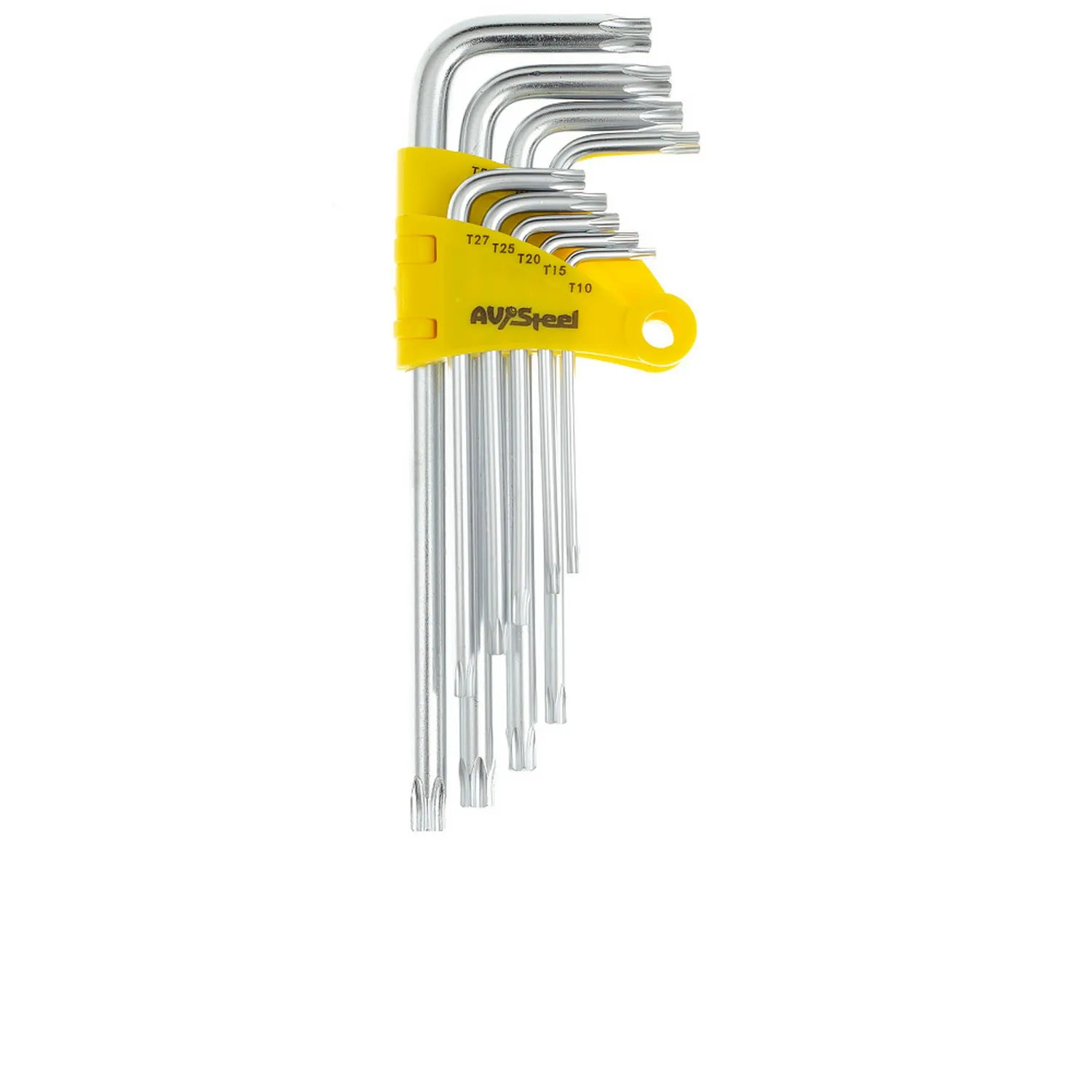 Набор ключей Г-образных TORX удлиненных T10-T50 9 предм. AVSTEEL AV-368109