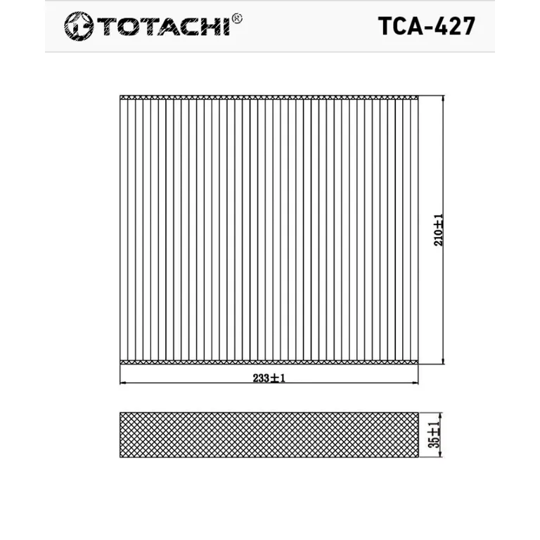 Фильтр салона TOTACHI TCA-427 30780377 CU 2440 TOTACHI TCA-427