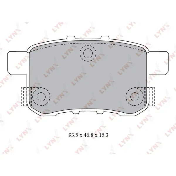 Колодки тормозные LYNXauto BD-3431