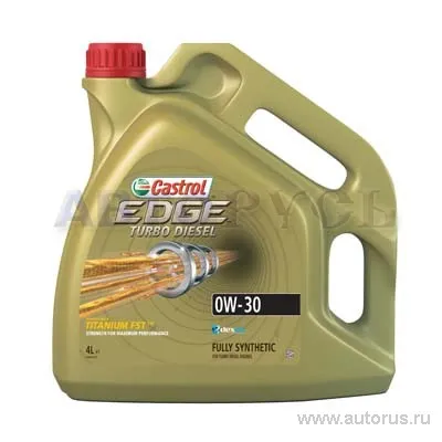 Масло моторное CASTROL EDGE Turbo Diesel FST SN/CF 0W-30 синтетическое 4 л 157E5C
