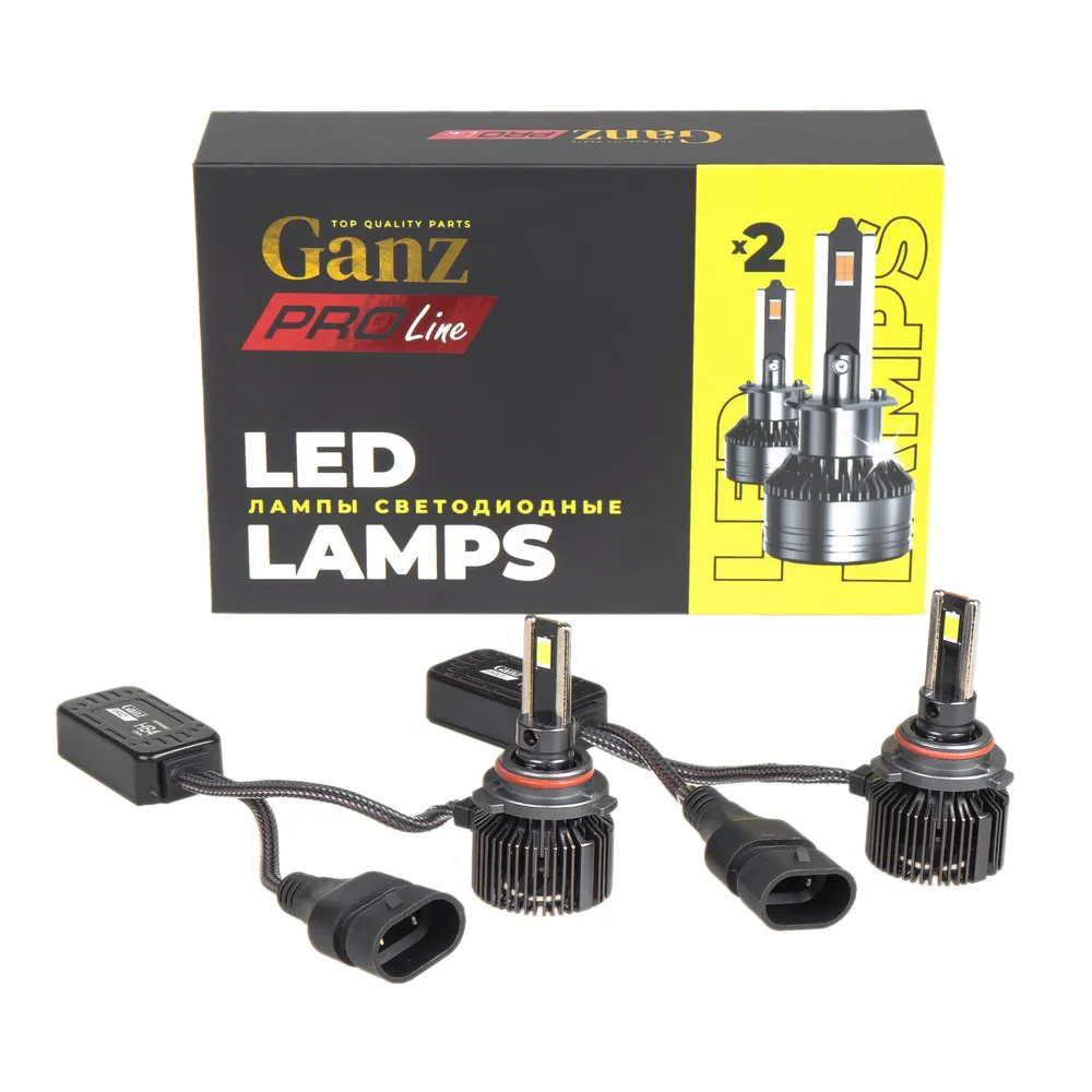 Лампа светодиодная 12/24V HB4 55W 4000lm 6000K (LED) GANZ PRO-Line 2 шт. DUOBOX IP68 GIP06363
