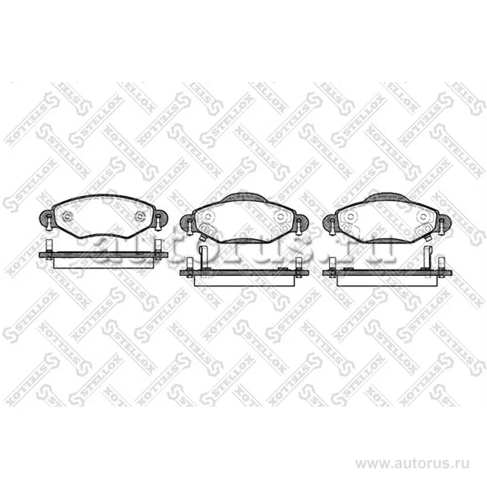 Колодки дисковые п. Toyota Yaris/Verso 1.3/1.5 WT-i STELLOX 989 002-SX