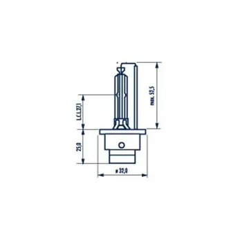 Лампа ксеноновая D2S NARVA 1 шт. 84002