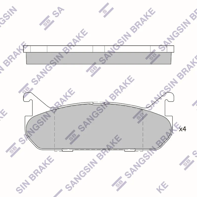 Колодки тормозные MAZDA 323 1.8 89-94 SUZUKI BALENO 1.3-1.9 95-02 задние HI-Q SP1526