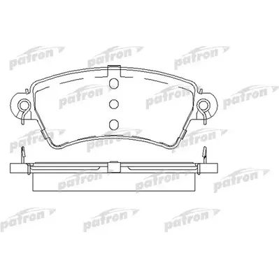 Колодки тормозные дисковые передн CITROEN: XSARA 97-00, XSARA Break 97-05, XS PATRON PBP1370