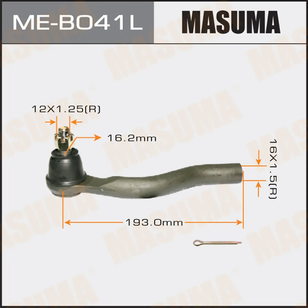 Наконечник рулевой L MITSUBISHI MONTERO MASUMA ME-B041L