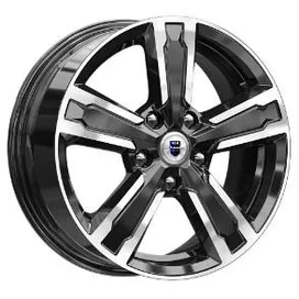 Диск литой R16 6.5J 5x112/57.1 ET46 КИК Оклахома Алмаз черный 78854