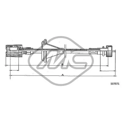 Трос спидометра REGATA ALL MM.?1270 Metalcaucho 81180